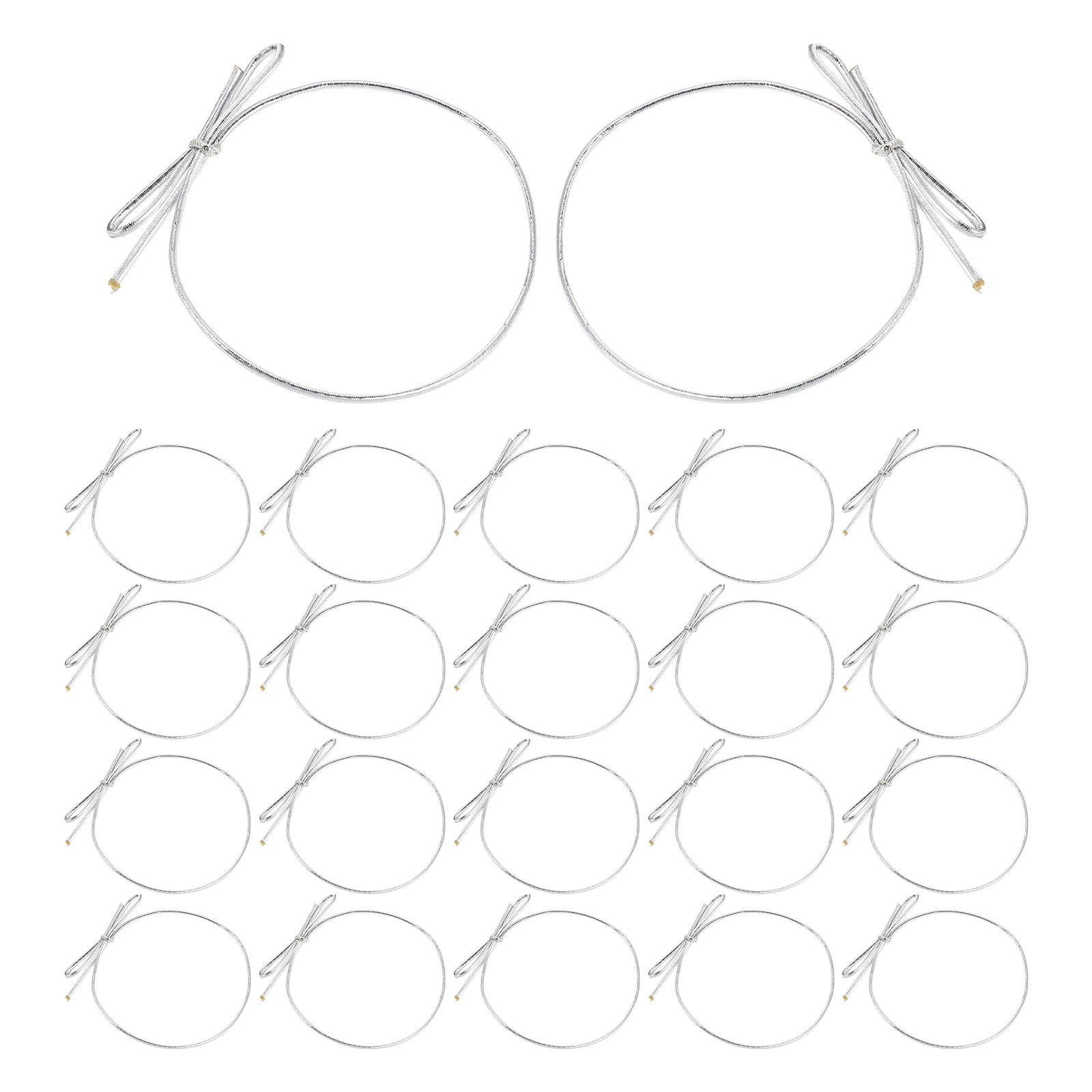 Bow Tie Pre Tied - 100Pcs Elastic Cord Stretch Loops Pre-Tied