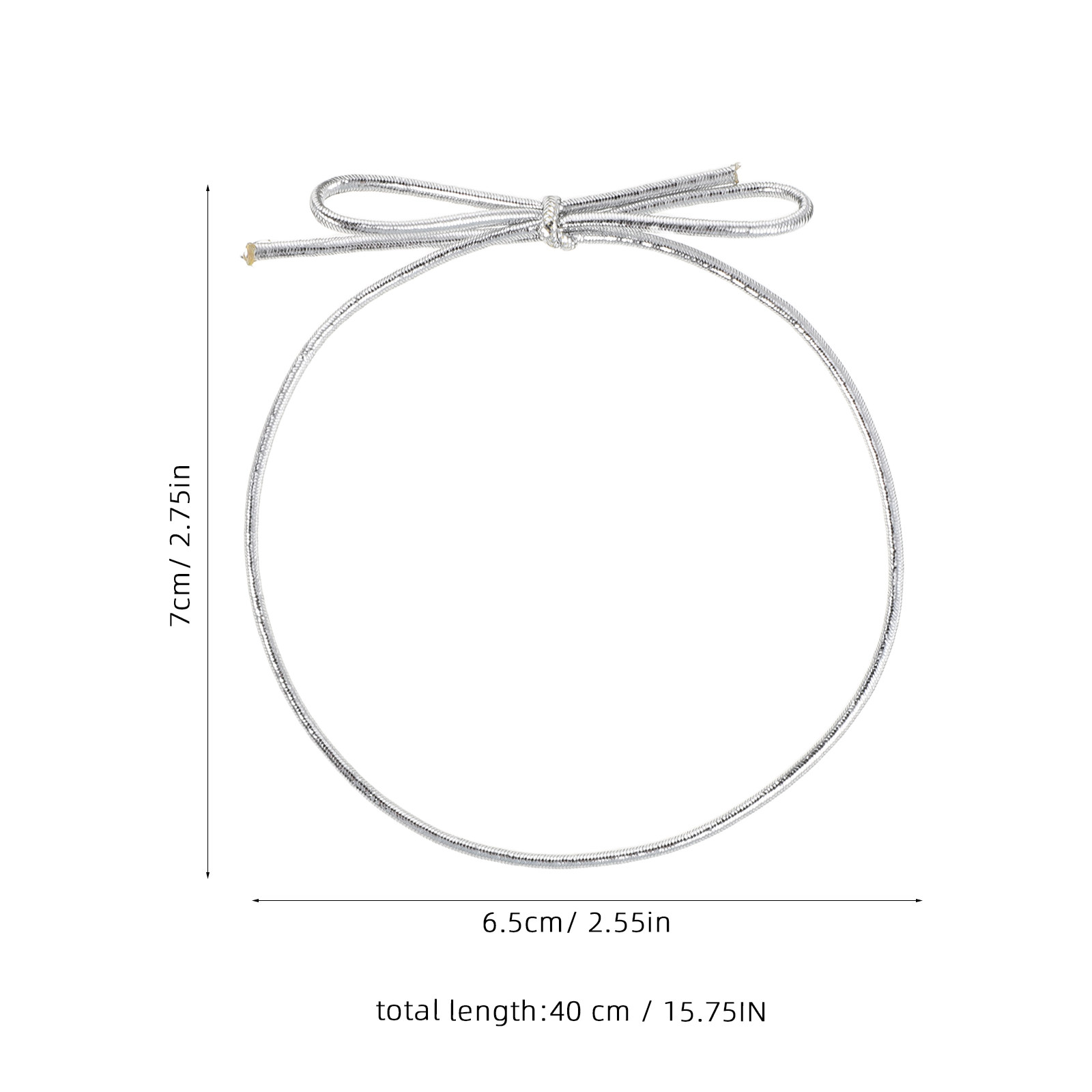 100Pcs Elastic Cord Stretch Lo - Bow Tie Pre Tied 评论和价格