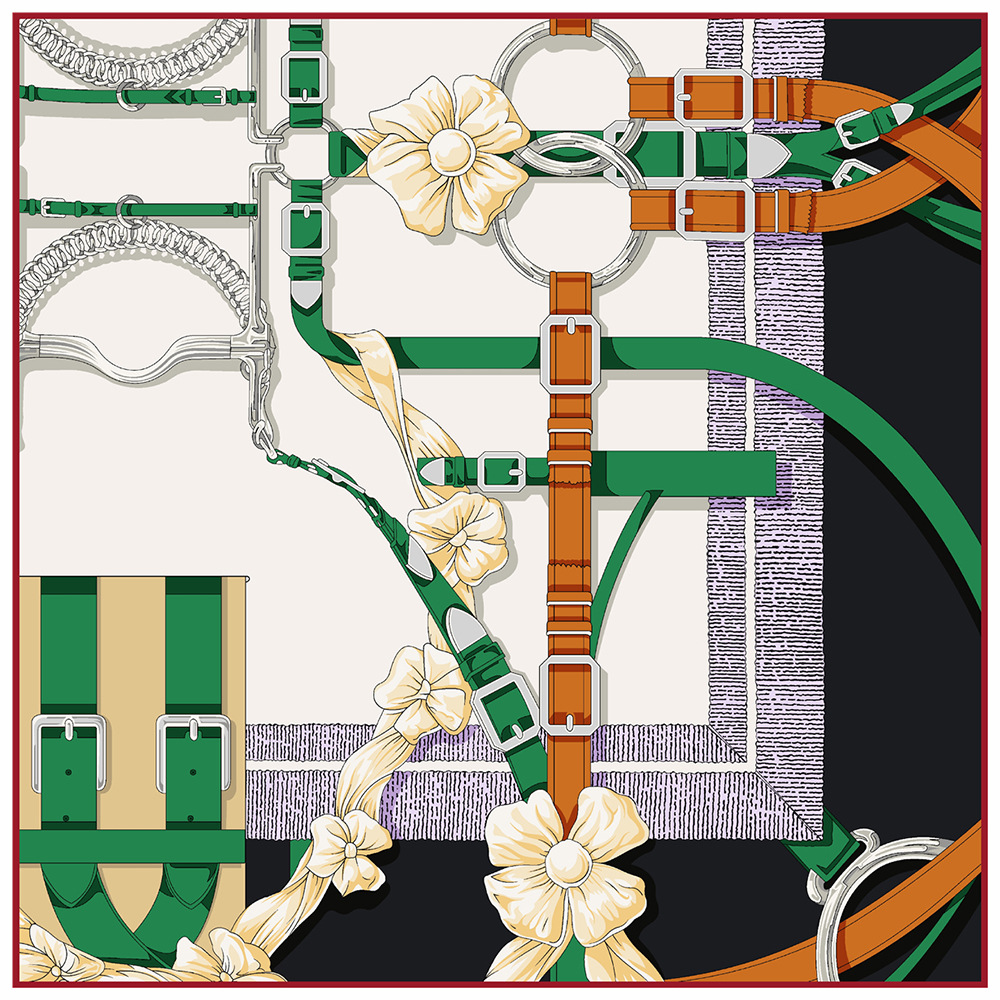 90cm New Design Belt Twill Sil - Scarf Silk Square 评论和价格
