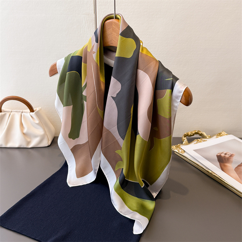 2026 New Women Square Scarf Im - Scarf Silk Square 评论和价格