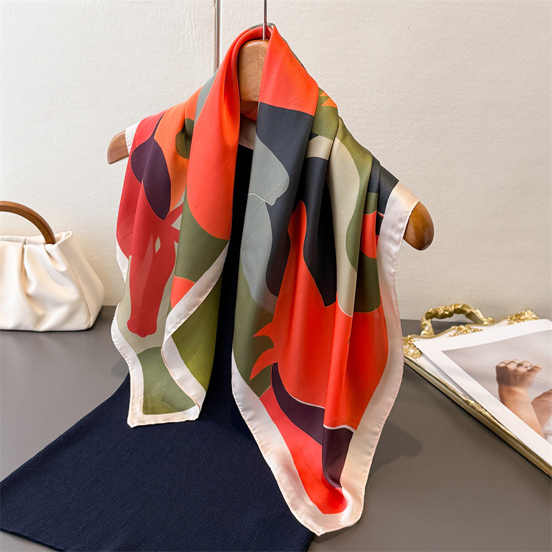 2026 New Women Square Scarf Im - Scarf Silk Square 评论和价格