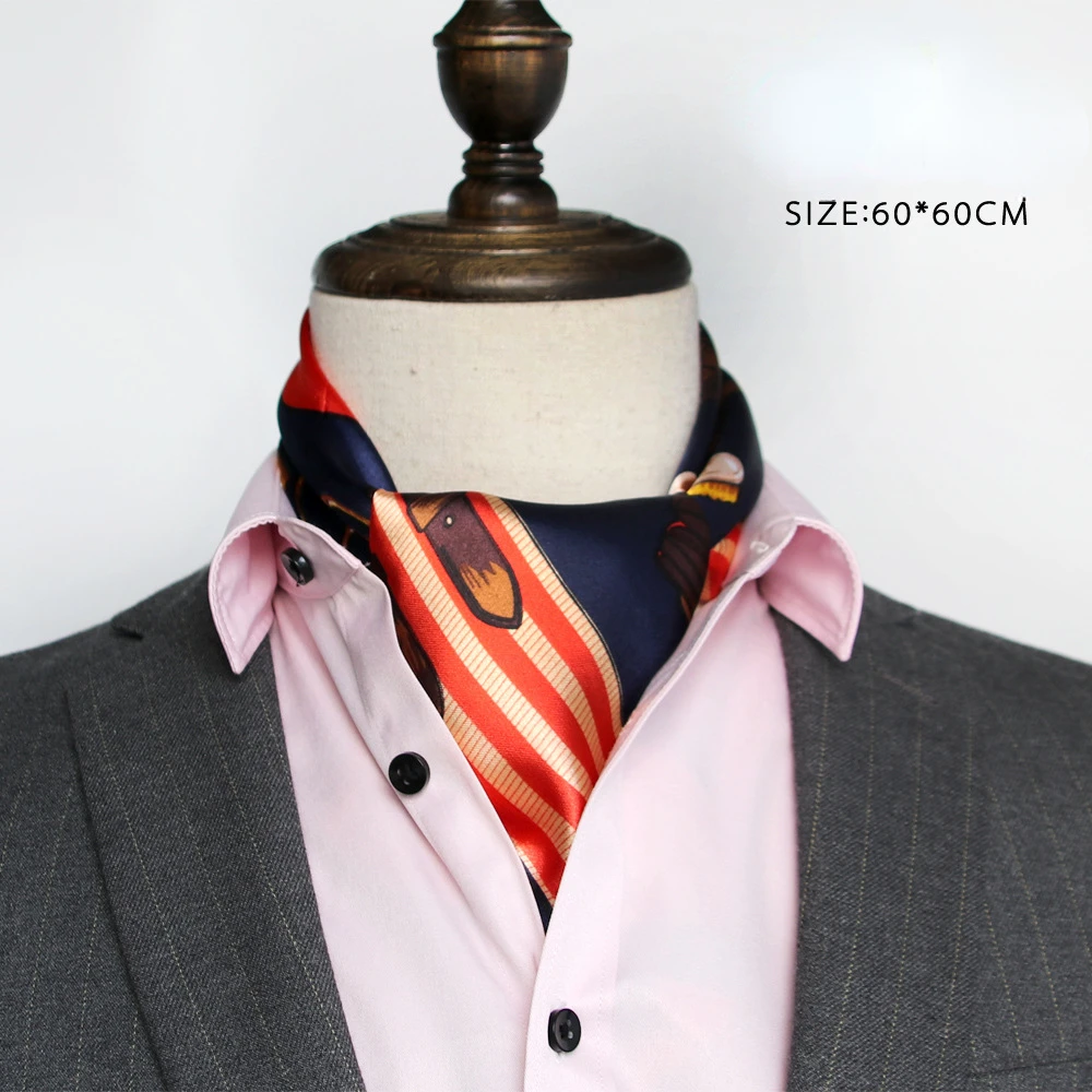 British Men's Silk Scarf Small - Face Scarf Mask 评论和价格