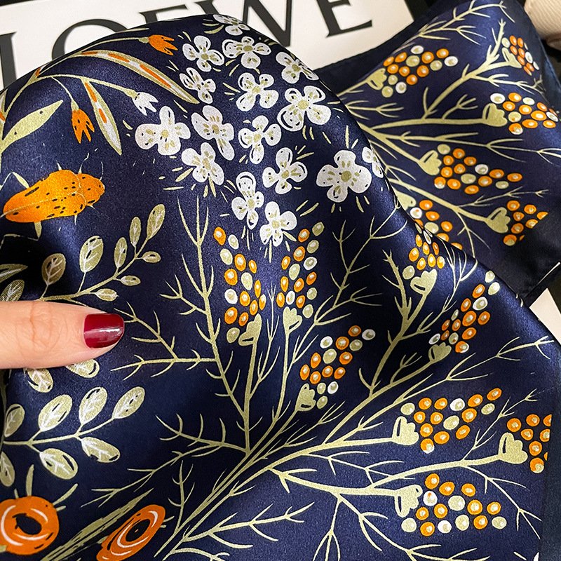 2026 Fashion 100% Real Silk Sq - Scarf Silk Square 评论和价格
