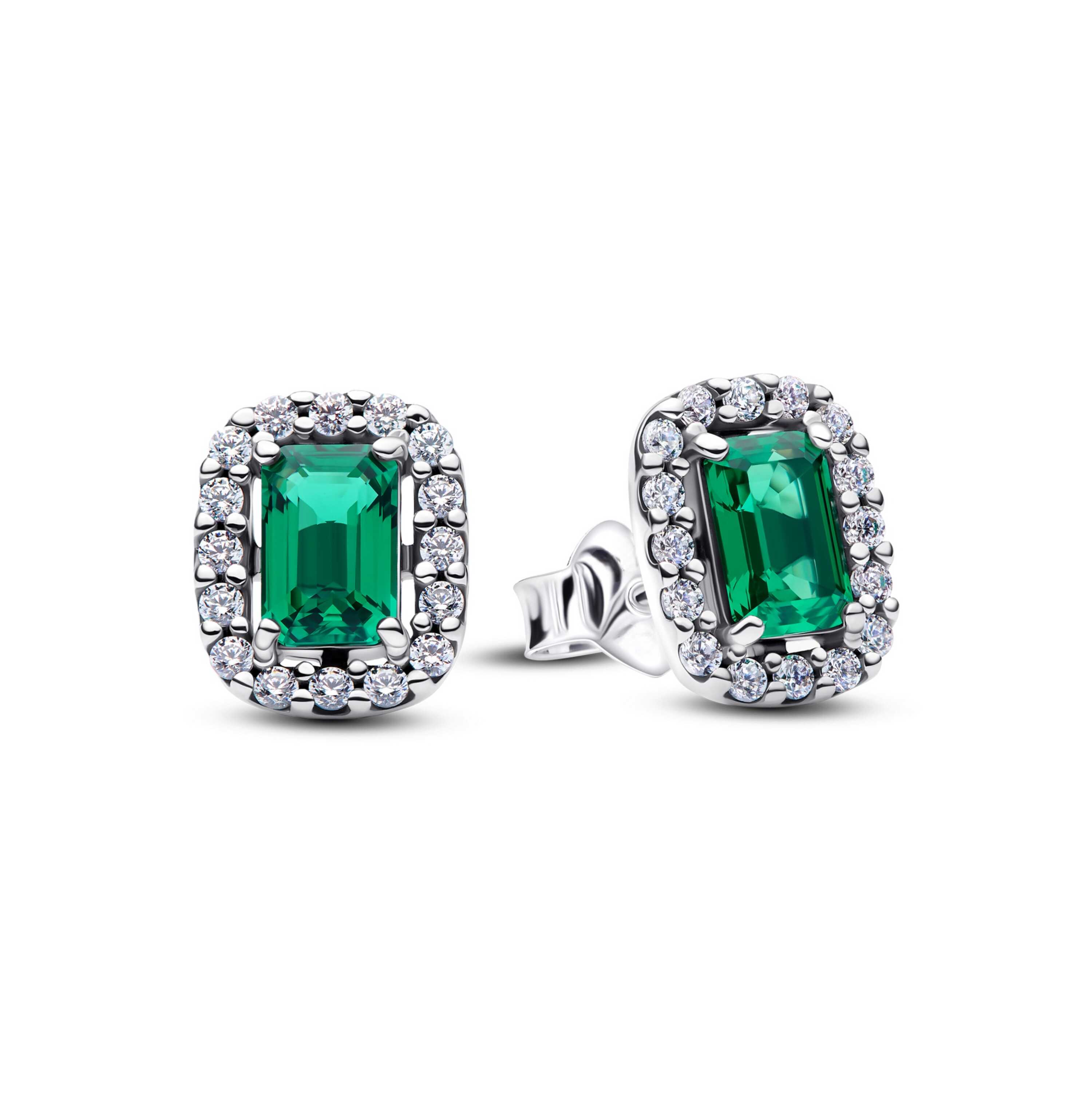 S925 Silver Lucky Gem Emerald  - Tie Clip Silver 评论和价格
